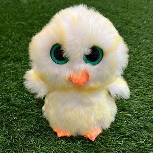 Ty Beanie Boos Lemon Drop the Yellow Chick - Glitter Eyes, 10”